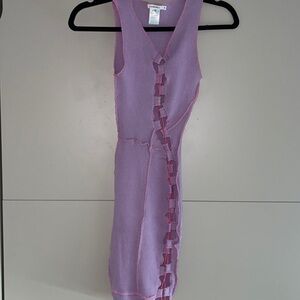 Weaved cut-out dress